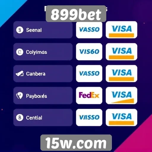 Métodos de pagamento disponíveis no 899bet